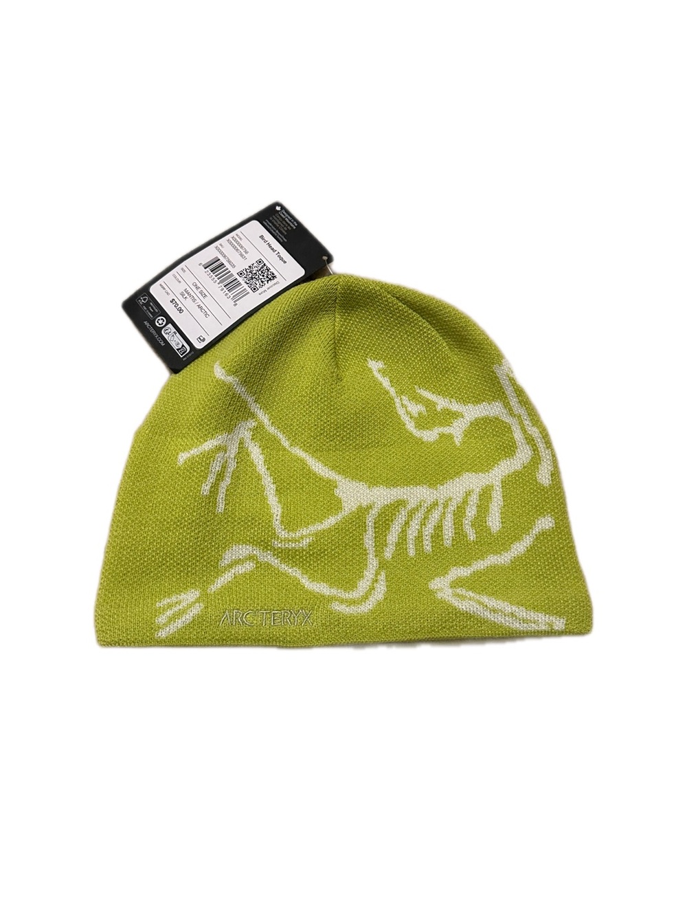 Arc'teryx Lime Green Beanie new with tags